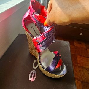 BEBE Platform wedge heel